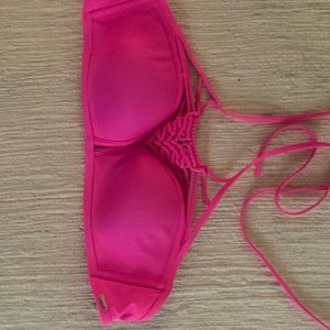 Pink bikini top
